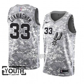San Antonio Spurs Dante Cunningham 33 2018-19 Nike Harmaa Pelipaidat Swingman - Lasten